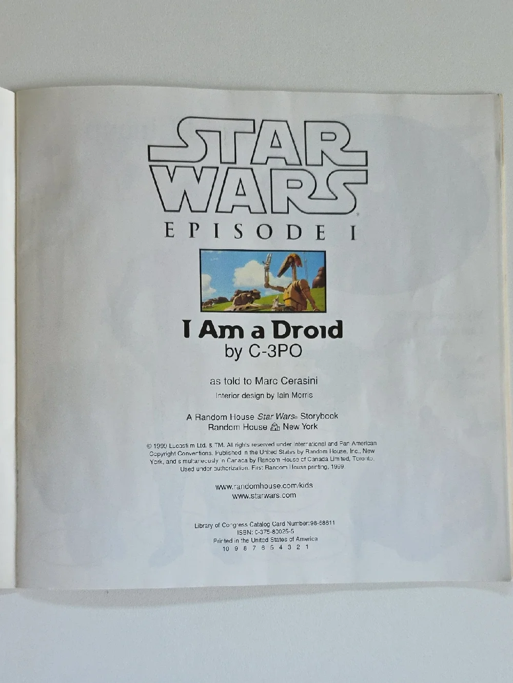 Vintage Star Wars Books Set Of 5 -  Episode I And Attack Of Clones